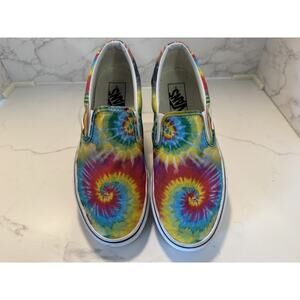 Vans OTW Tie Dye Low Top Slip-On Shoes Mens 6.5 Women's 8.0, Excellent Condition